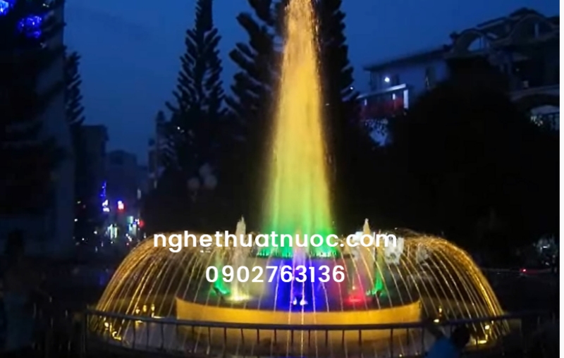 Đài phun nước bể tròn tại Long Khánh