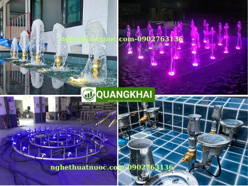 Công trình đài phun nước nhạc nước thực tế tại khu đô thị TPHCM