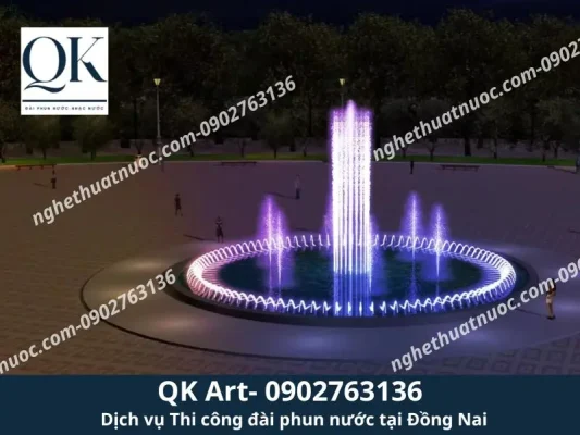 Thiết kế và lắp đặt đài phun nước tại Đồng Nai