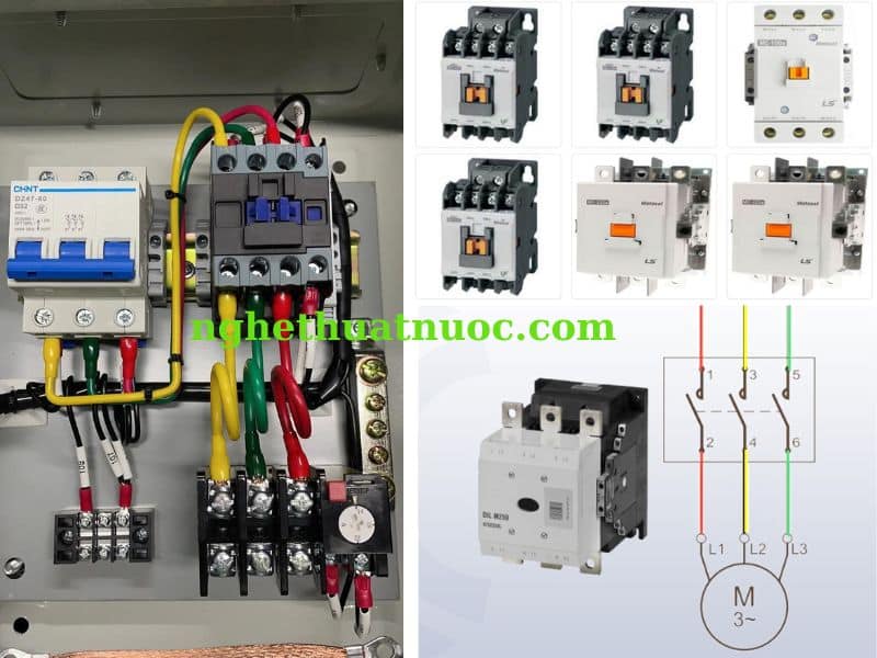 đấu nối contactor