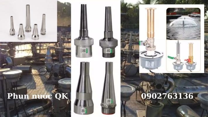 Vòi phun nước nghệ thuật ứng dụng trong công trình hiện đại