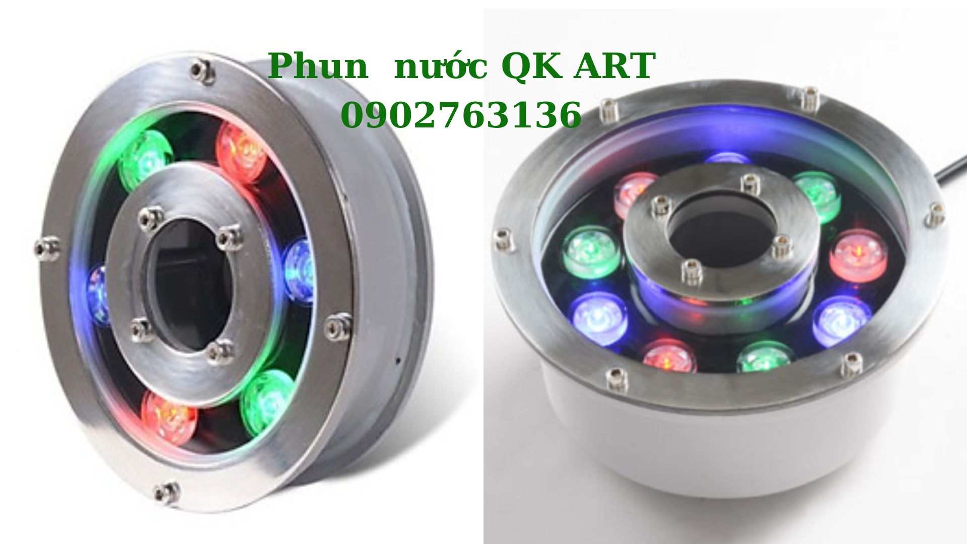 Đèn led âm nước dạng bánh xe 18w-24V cho đài phun nước-nhạc nước Đèn led âm nước dạng bánh xe 18w