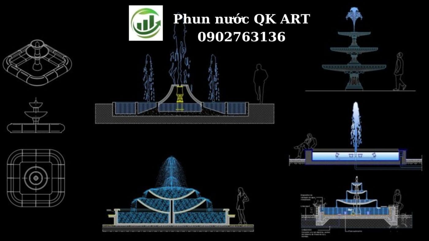 BẢN VẼ KỸ THUẬT ĐÀI PHUN NƯỚC: NỀN TẢNG THỦY LỰC VÀ BÓC TÁCH KHỐI LƯỢNG (BOQ) bản vẽ chi tiết thiết kế đài phun nước-mô phỏng hệ thống nhạc nước