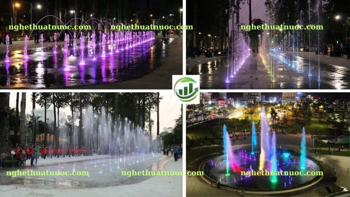 Kĩ thuật điều khiển tạo nên hiệu ứng tia nước thay đổi theo nhạc