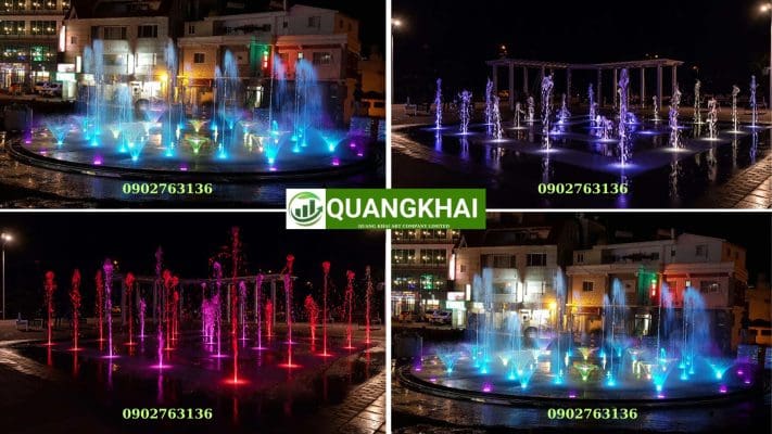 Đài Phun Nước Âm Sàn: Giải Pháp "Sàn Phun" Thông Minh & Kỹ Thuật Thi Công Ẩn Giấu Hệ thống sàn phun nước nghệ thuật kết hợp nhạc nước âm sàn sống động.