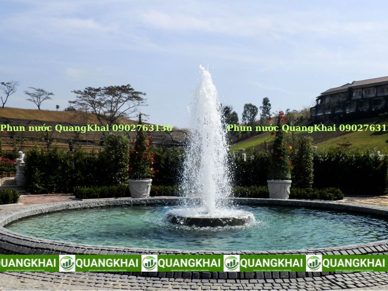 Mẫu đài phun nước đẹp cột nước trung tâm hoành tráng