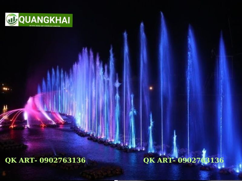 Thi Công Đài Phun Nước Tại Khánh Hòa: Giải Pháp Kỹ Thuật Chống Ăn Mòn & Vận Hành Bền Bỉ Lắp đặt vòi phun cột nước lớn cho hồ cảnh quan quy mô lớn tại các dự án ven biển.