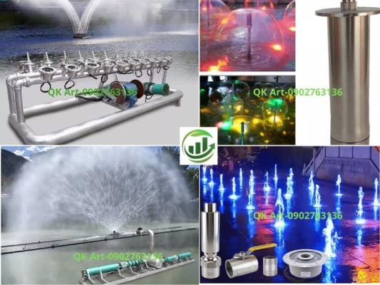 Kinh Nghiệm Chọn Vòi Phun Đẹp & Tiết Kiệm Cho Đài Phun Nước-QK Art Chọn vòi phun nước theo hiệu ứng