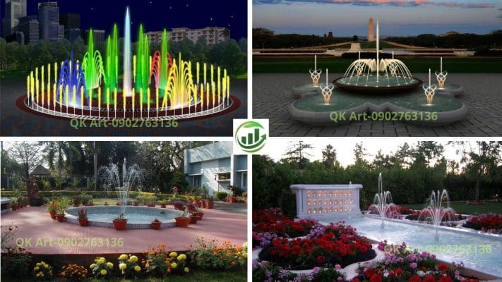 Đài phun nước Hồ sơ giải pháp thiết kế đài phun nước nghệ thuật mẫu mới chuẩn chuyên gia - QK ART