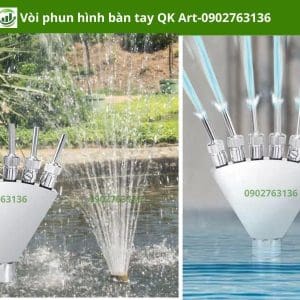 VÒI PHUN NƯỚC HÌNH BÀN TAY REN 21/27/34/49:TẠO ĐIỂM NHẤN NGHỆ THUẬT TRONG CẢNH QUAN NƯỚC 2
