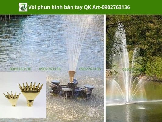 Ứng dụng đầu phun nước hình bàn tay