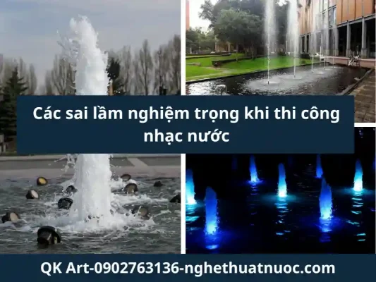 Top 10 Lưu ý khi thi công nhạc nước để đạt hiệu quả và tiết kiệm nhất Lưu ý cần đồng bộ hiệu ứng phun nước và âm nhạc