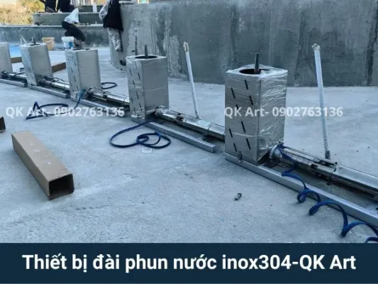 Top Các Loại Phụ Kiện Inox Trong Đài Phun Nước Không Thể Bỏ Qua Đường ống dẫn nước và linh kiện inox đài phun nước