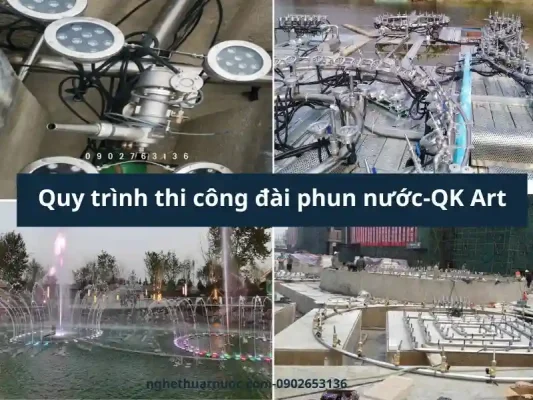 Quy trình thi công đài phun nước nghệ thuật chuẩn kỹ thuật A–Z