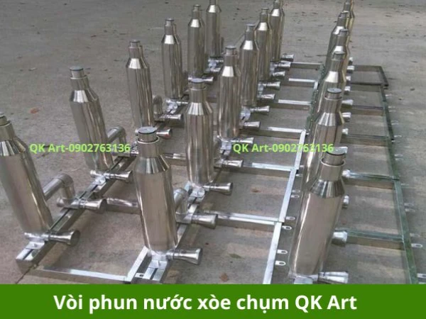 VÒI PHUN NƯỚC XÒE CHỤM: KỸ THUẬT ĐIỀU CHỈNH DÒNG CHẢY TRONG ĐÀI PHUN NƯỚC Đầu phun nước xòe ra chụm vào lắp cho đài phun nước