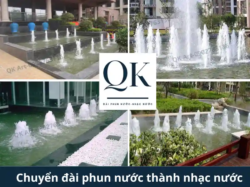 Chuyển đổi đài phun nước thành nhạc nước: Những giới hạn kỹ thuật cần biết. Chuyển đài phun nước thành nhạc nước