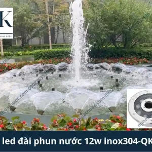 Alternative view of ĐÈN LED ÂM NƯỚC 12W INOX 304 CÓ Lổ: GIẢI PHÁP CHIẾU SÁNG TỐI ƯU CHO ĐÀI PHUN NƯỚC