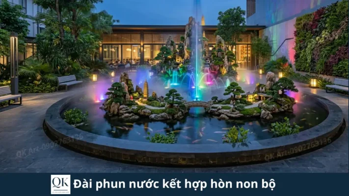 tiểu cảnh sân vườn và 1 số mẫu thiết kế đẹp 2023 Cảnh Quan Nước: Giải Pháp Kết Hợp Hòn Non Bộ Và Đài Phun Nước Đẳng Cấp