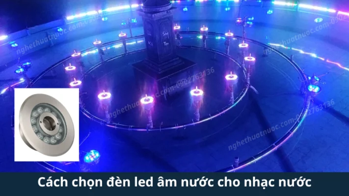 hành ảnh bgoos trí đèn rgb và rgbw tại công trình nhạc nước thực tế