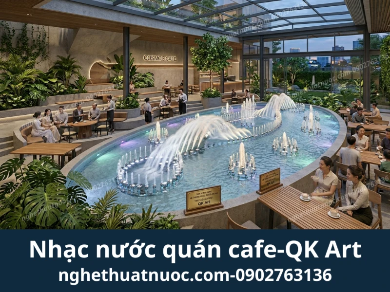 Các mẫu thiết kế nhạc nước và đài phun nước quán cafe đẹp theo từng ngân sách