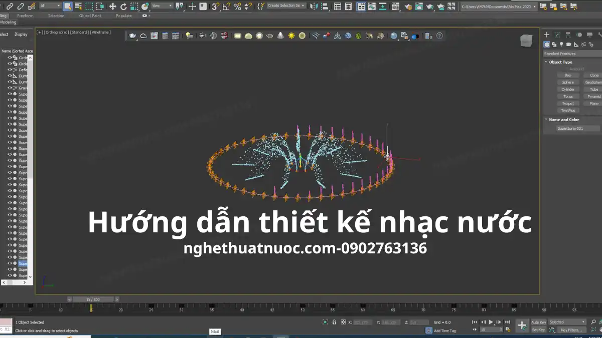 Hướng Dẫn Thiết Kế Nhạc Nước Bằng 3DS Max: Từ Mô Phỏng Đến Hiện Thực Hóa Công Trình Ccash thiết kế nhạc nước bằng 3DSMax đầy đủ hiệu ứng chuyên nghiệp