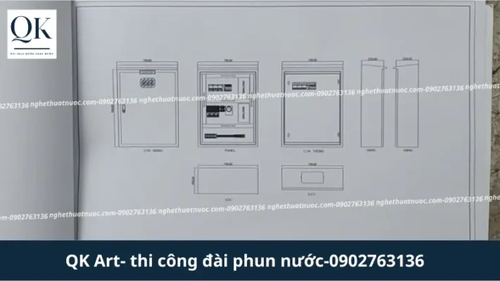 THI CÔNG ĐÀI PHUN NƯỚC NGHỆ THUẬT TRỌN GÓI Bản vẽ shop drawing tủ điện thi công