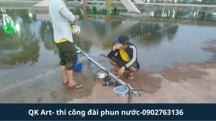 THI CÔNG ĐÀI PHUN NƯỚC NGHỆ THUẬT TRỌN GÓI Kiểm tra kỹ thuật hệ thống điều khiển đài phun nước tại Ninh Thuận